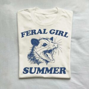 Feral Girl Summer Opossum T Shirt