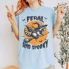 Feral and Spooky Raccoon Halloween T Shirt 2