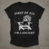 First of all Im a Delight Raccoon T Shirt Black S 1