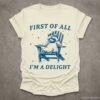 First of all Im a Delight Raccoon T Shirt Natural S 1