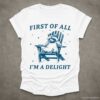 First of all Im a Delight Raccoon T Shirt White S 1