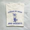 Fueled By Soup and Anxiety Cowboy Trash Panda Shirt Natural S 1