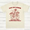 Get in Loser Trouble Aint Gonna Make Itself Vintage Shirt Funny Raccoon Opossum Meme Tee Woodland Animals Nature Lover T Shirt Fun Gift Natural S 1