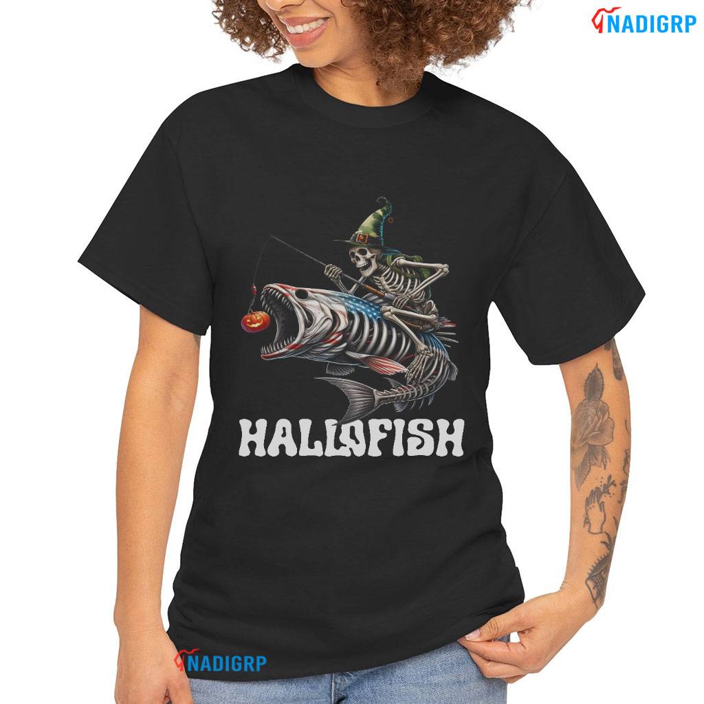 Hallofish Halloween Fishing Shirt Fisherman Spooky Fish Lover Tee Hallofish Halloween Fishing Shirt Fisherman Spooky Fish Lover Tee