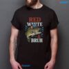 USA Flag Fishing Rods Shirt , Men’s Graphic Patriotic Tee
