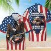 Proud Veteran Hawaiian Shirt USA Flag Patriotic Shirt Army Dad Tee