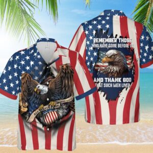 Proud Veteran Hawaiian Shirt USA Flag Patriotic Shirt Army Dad Tee
